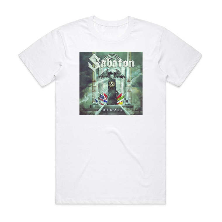 Sabaton Heroes 1 Album Cover T-Shirt White