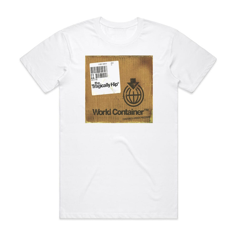 The Tragically Hip World Container Album Cover T-Shirt White