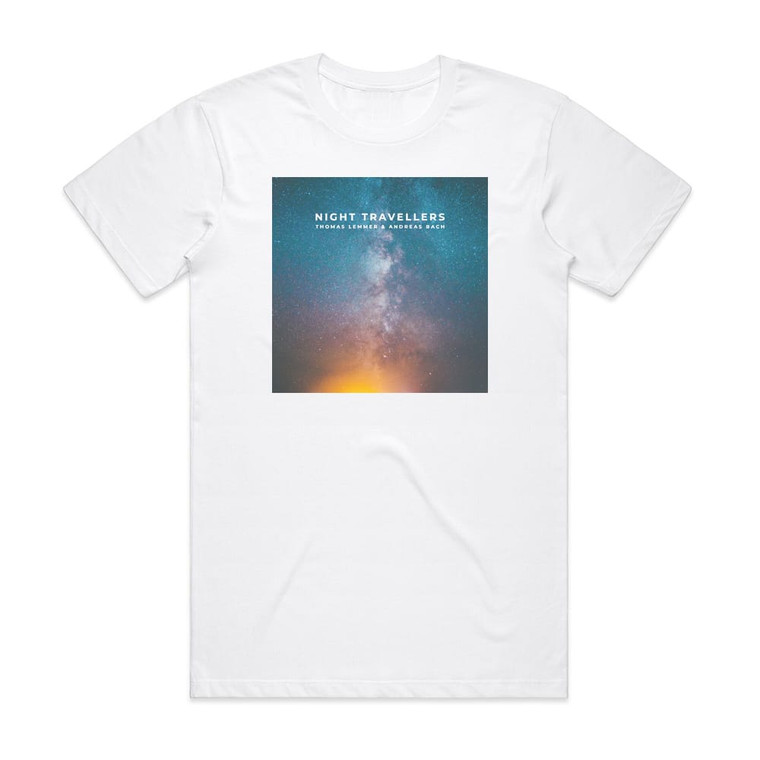 Thomas Lemmer Night Travellers Album Cover T-Shirt White