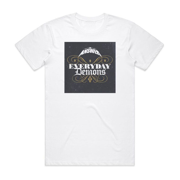 The Answer Everyday Demons Album Cover T-Shirt White