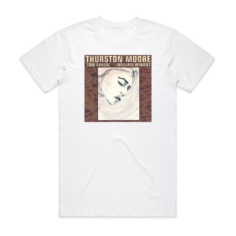 Thurston Moore Piece For Jetsun Dolma Album Cover T-Shirt White