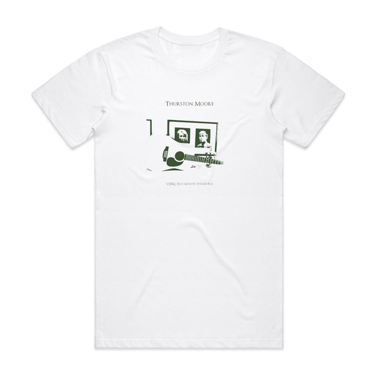 Thurston Moore 12 String Meditations For Jack Rose Album Cover T-Shirt White