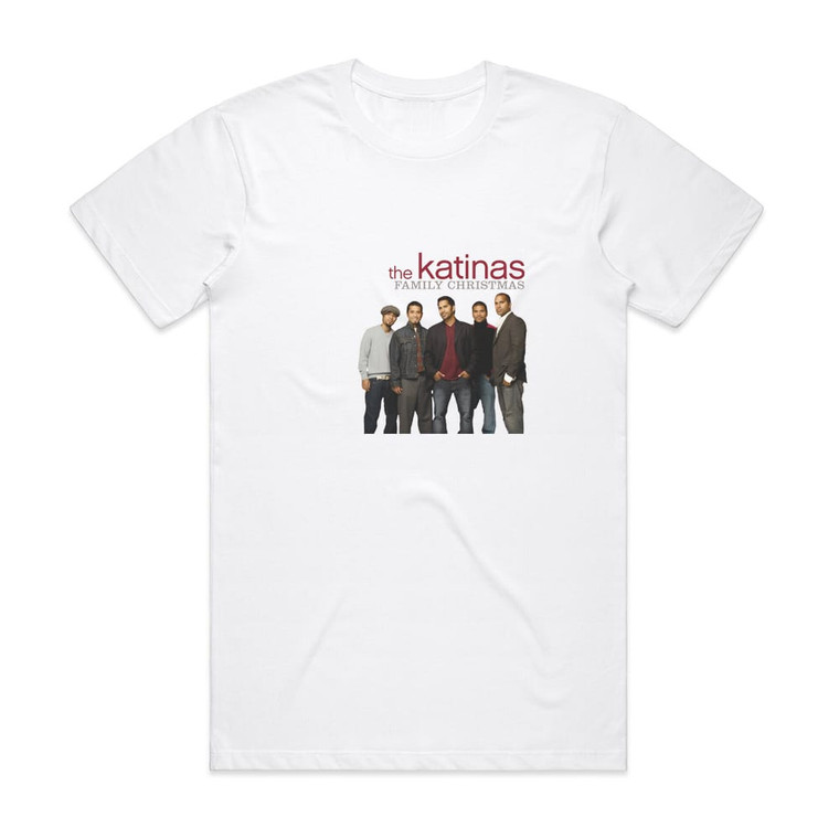 The Katinas Family Christmas Album Cover T-Shirt White