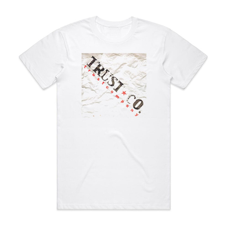 TRUSTcompany Downfall 2 Album Cover T-Shirt White