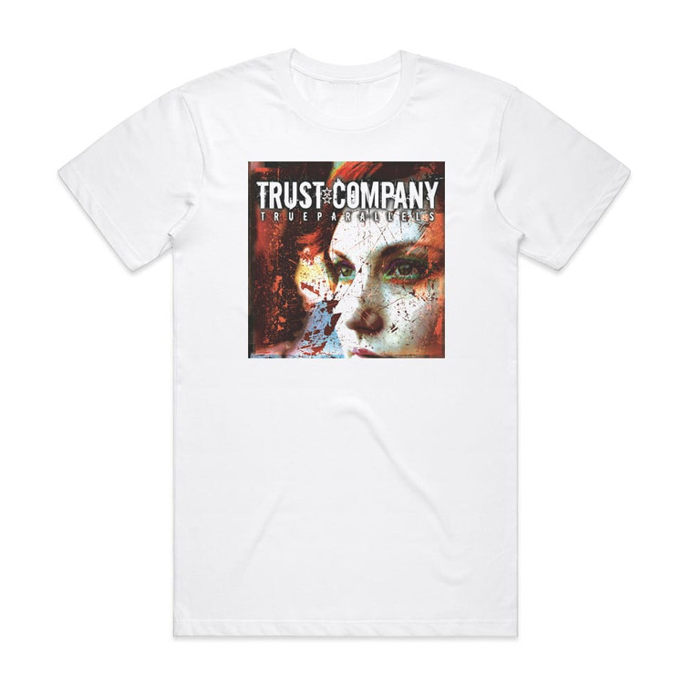 TRUSTcompany True Parallels Album Cover T-Shirt White