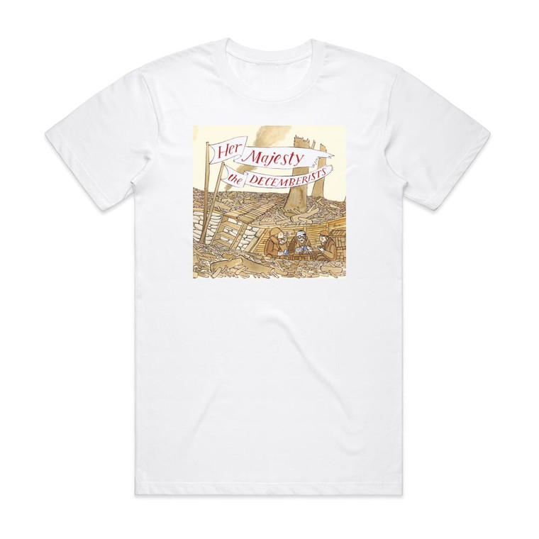 The Decemberists Her Majesty The Decemberists Album Cover T-Shirt White