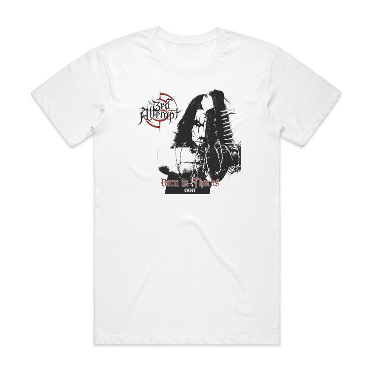 The 3rd Attempt Born In Thorns Album Cover T-Shirt White