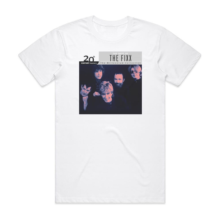 The Fixx 20Th Century Masters The Millennium Collection The Best Of F Album Cover T-Shirt White The Fixx 20Th Century Masters The Millennium Collection The Best Of F Album Cover T-Shirt White