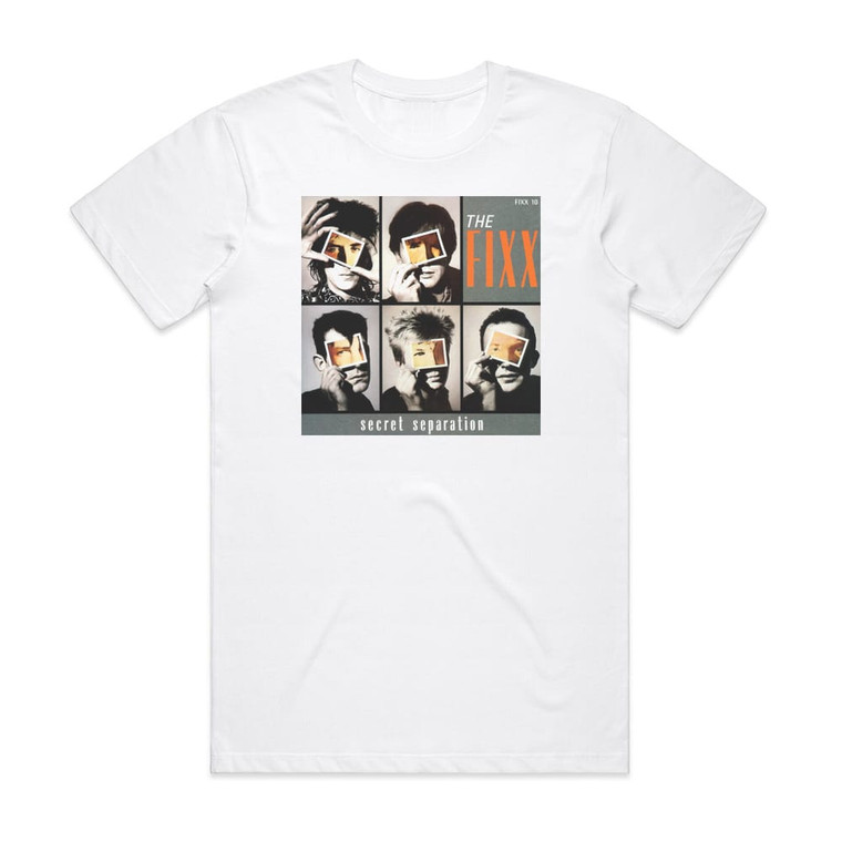 The Fixx Secret Separation Album Cover T-Shirt White The Fixx Secret Separation Album Cover T-Shirt White