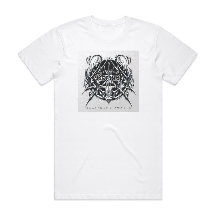 Thorium Blasphemy Awakes Album Cover T-Shirt White