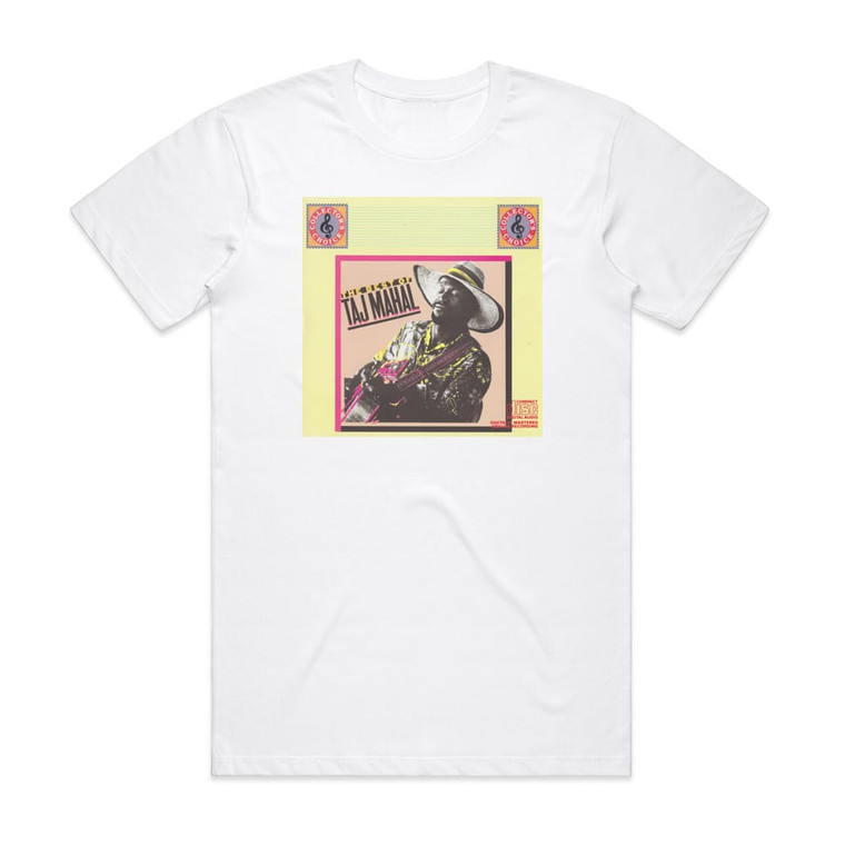 Taj Mahal The Best Of Taj Mahal Volume 1 Album Cover T-Shirt White Taj Mahal The Best Of Taj Mahal Volume 1 Album Cover T-Shirt White