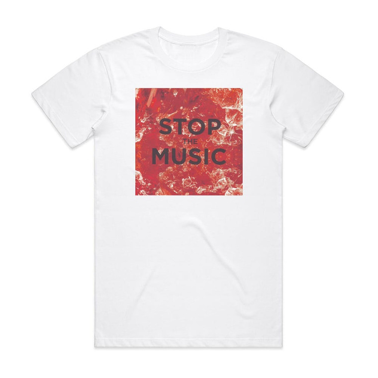 The Pipettes Stop The Music Album Cover T-Shirt White