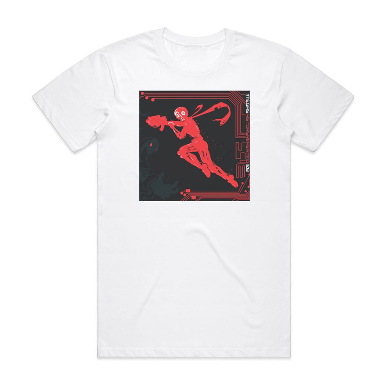 The Megas History Repeating Red Album Cover T-Shirt White