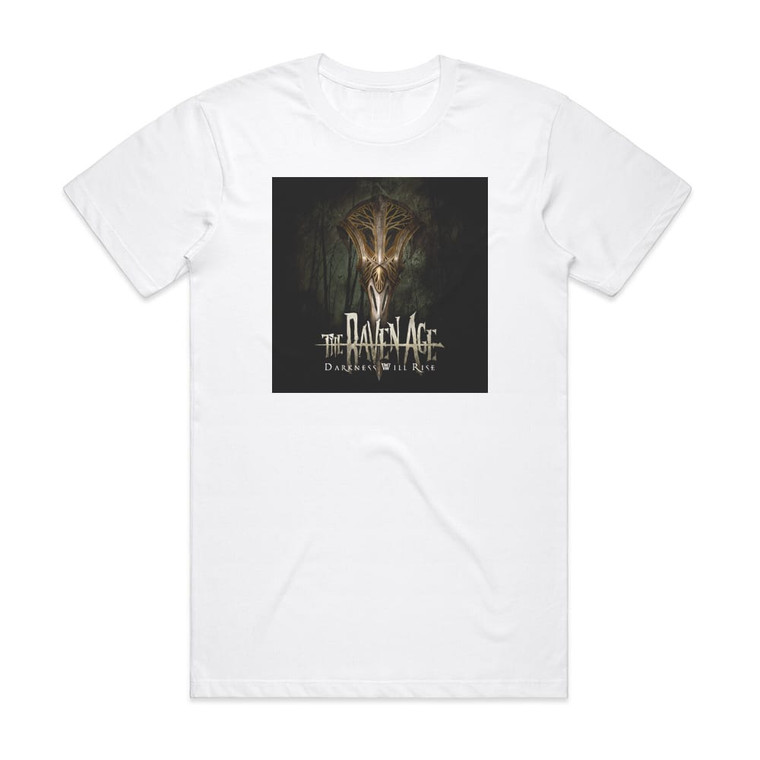 The Raven Age Darkness Will Rise Album Cover T-Shirt White