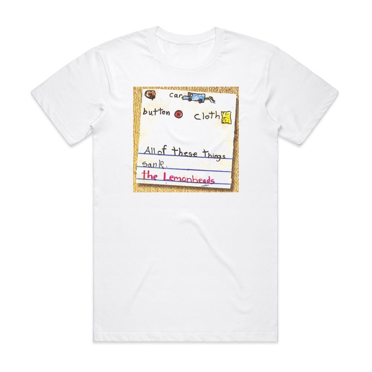 The Lemonheads Car Button Cloth Album Cover T-Shirt White The Lemonheads Car Button Cloth Album Cover T-Shirt White