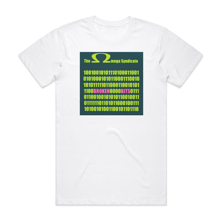 The Omega Syndicate Broken Bits Album Cover T-Shirt White