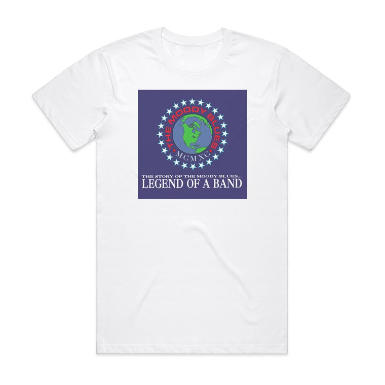 The Moody Blues The Story Of The Moody Blues Legend Of A Band Album Cover T-Shirt White