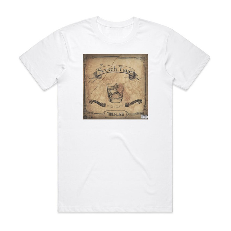 Timeflies The Scotch Tape Album Cover T-Shirt White Timeflies The Scotch Tape Album Cover T-Shirt White
