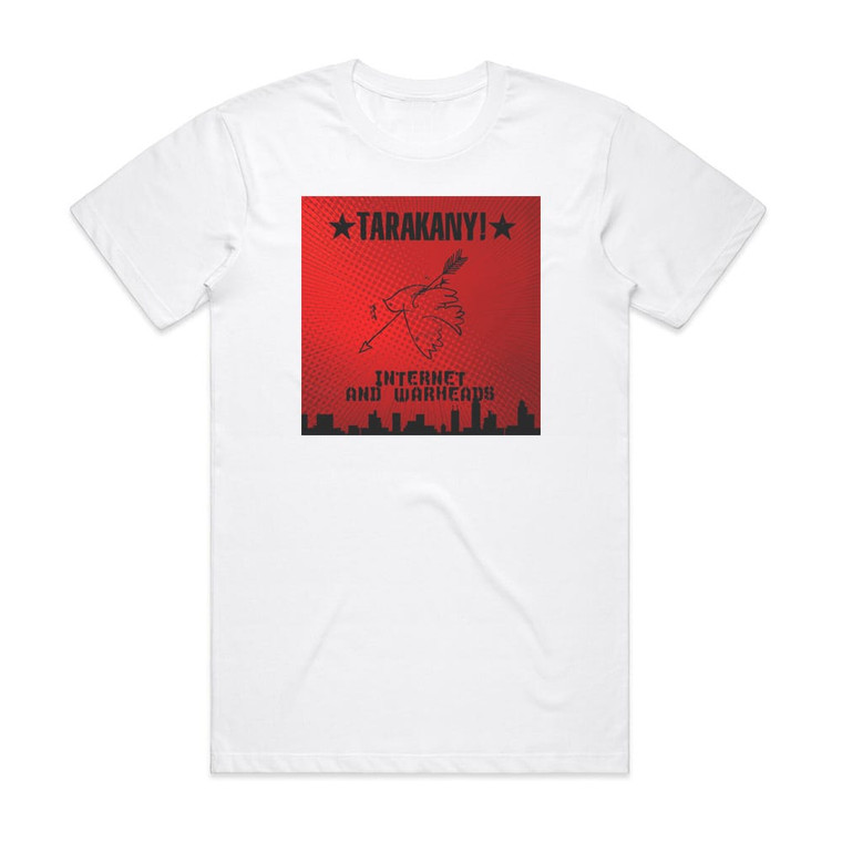 Tarakany Internet And Warheads Album Cover T-Shirt White