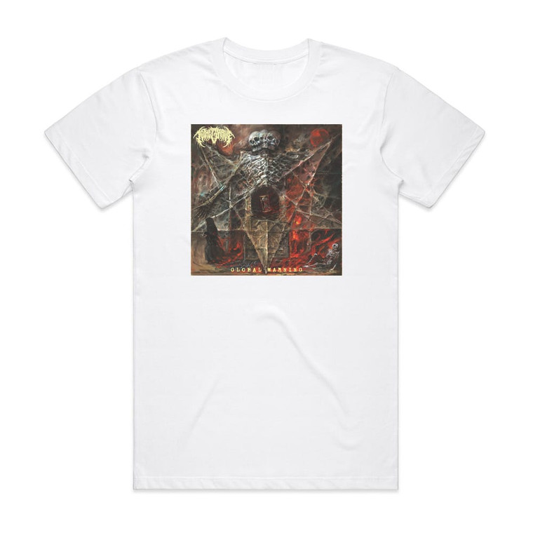 To the Grave Global Warning Album Cover T-Shirt White To the Grave Global Warning Album Cover T-Shirt White