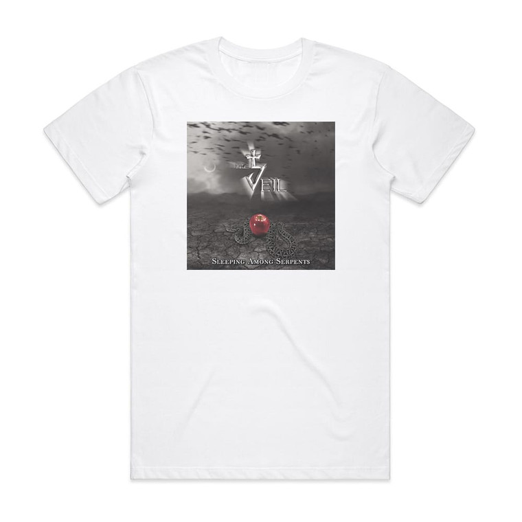 The Veil Sleeping Among Serpents Album Cover T-Shirt White