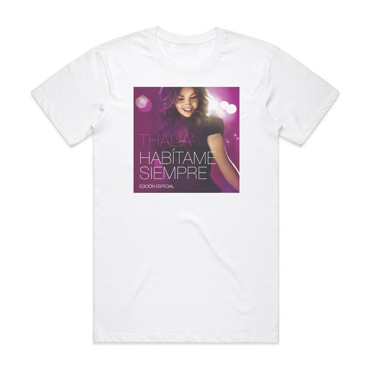Thaloa Habitame Siempre 1 Album Cover T-Shirt White