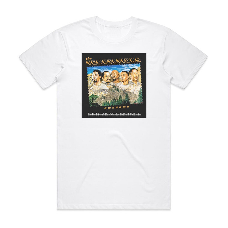 The Temptations Awesome Album Cover T-Shirt White