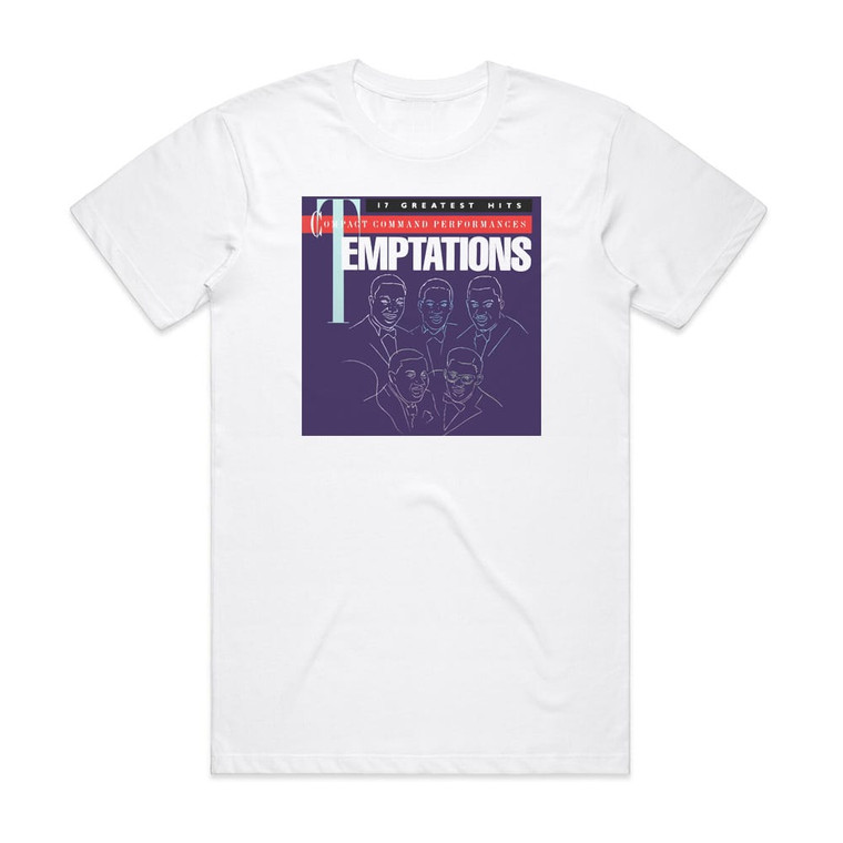 The Temptations 17 Greatest Hits Album Cover T-Shirt White