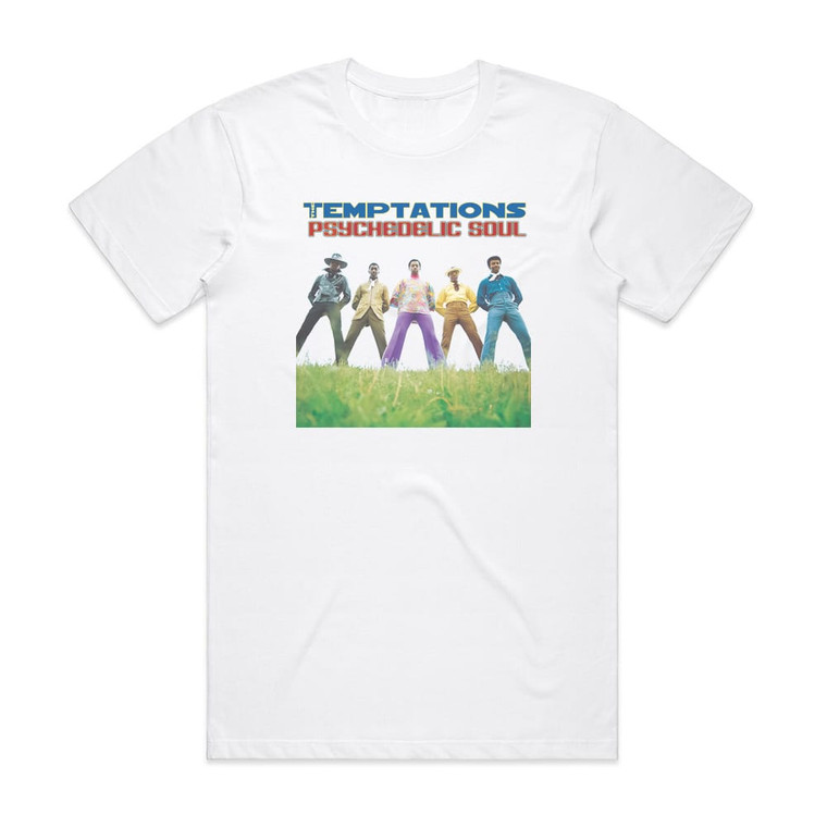 The Temptations Psychedelic Soul Album Cover T-Shirt White
