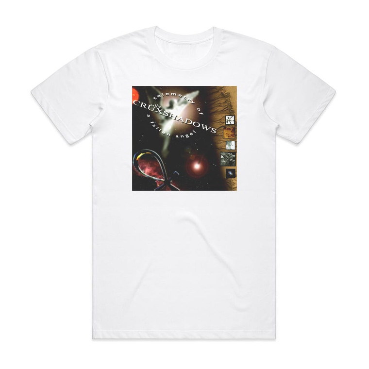 The Cruxshadows Telemetry Of A Fallen Angel Album Cover T-Shirt White