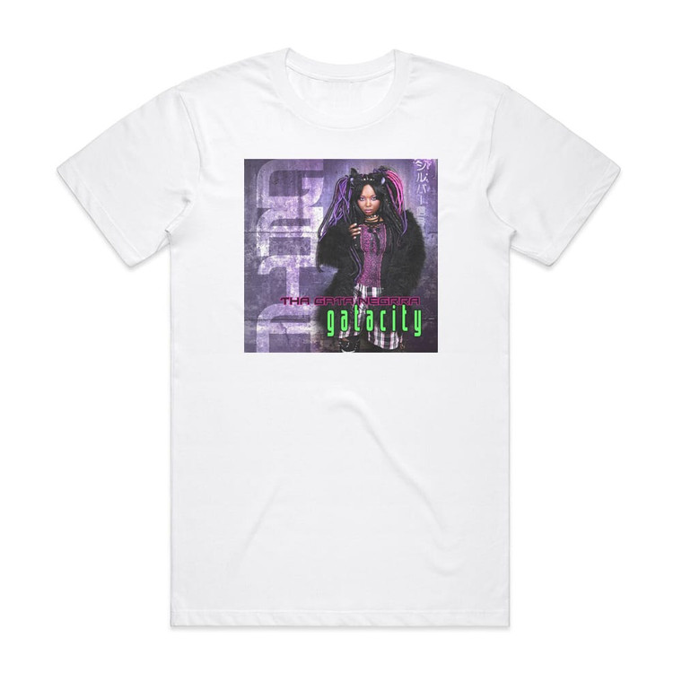 ThaGataNegrra Gata City Album Cover T-Shirt White