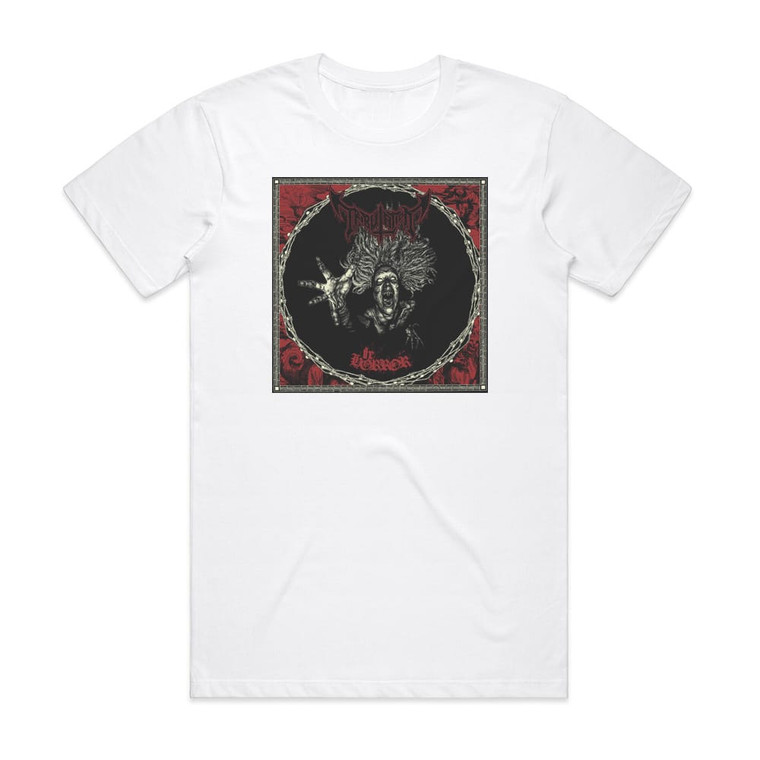 Tribulation The Horror Album Cover T-Shirt White