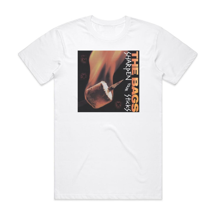 The Bags Sharpen Your Sticks Album Cover T-Shirt White The Bags Sharpen Your Sticks Album Cover T-Shirt White