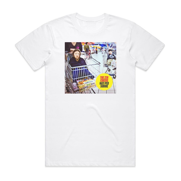 The Zen Circus Nati Per Subire Album Cover T-Shirt White