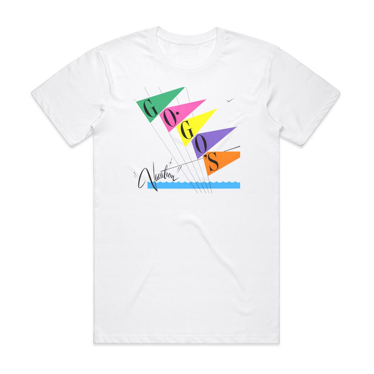 The Go-Gos Vacation Album Cover T-Shirt White