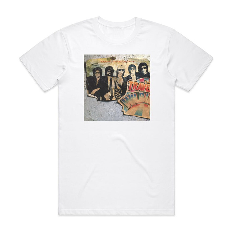 Traveling Wilburys Traveling Wilburys Volume 1 Album Cover T-Shirt White