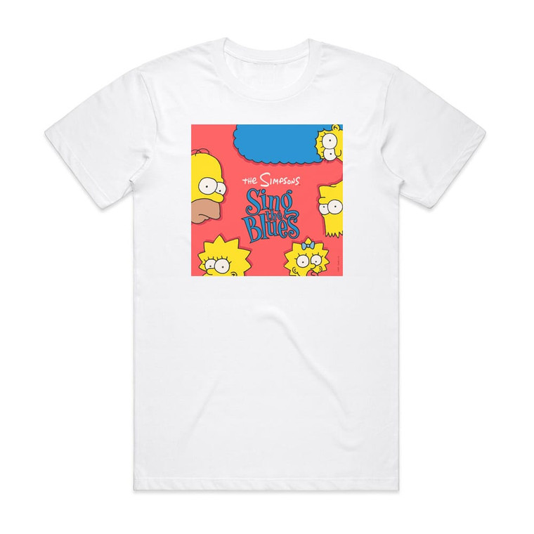 The Simpsons The Simpsons Sing The Blues 1 Album Cover T-Shirt White