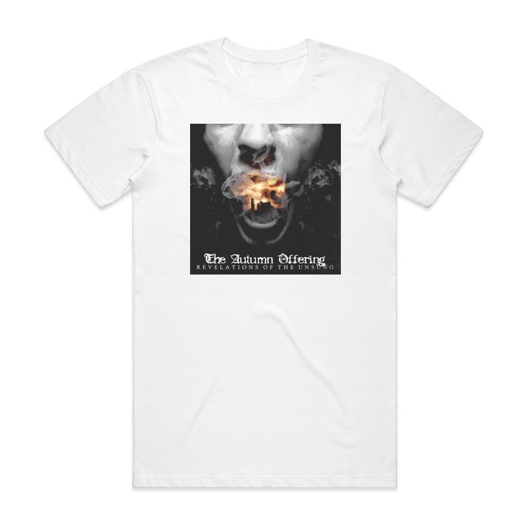 The Autumn Offering Revelations Of The Unsung Album Cover T-Shirt White