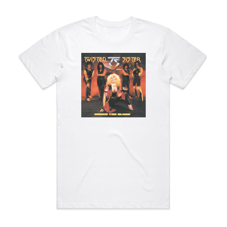 Twisted Sister Under The Blade Album Cover T-Shirt White