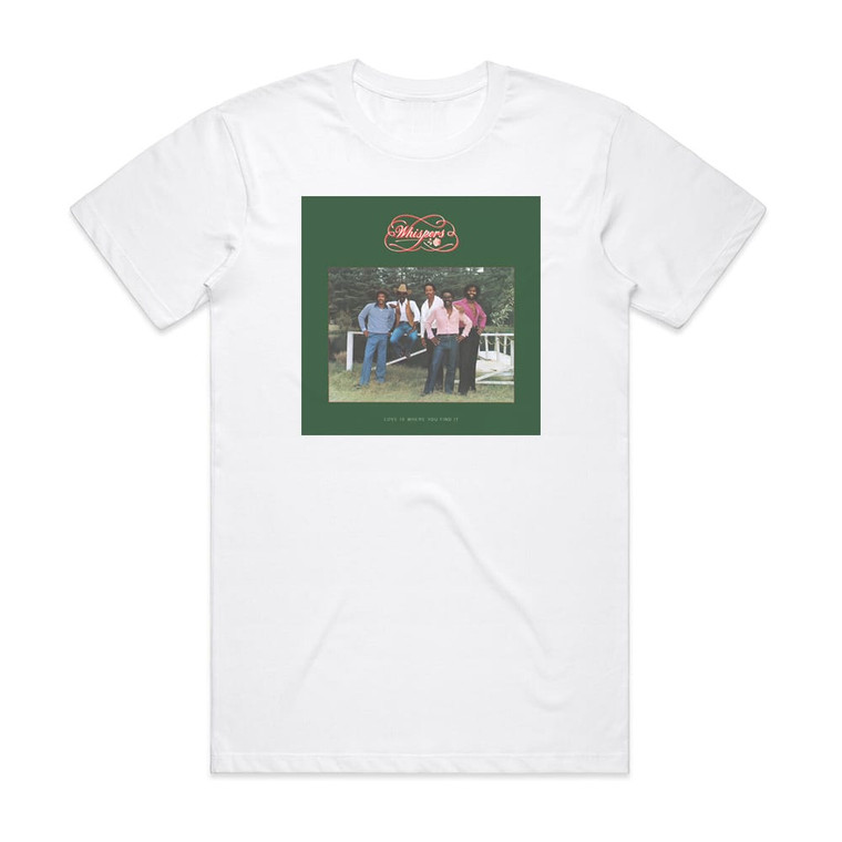 The Whispers Love Is Where You Find It Album Cover T-Shirt White