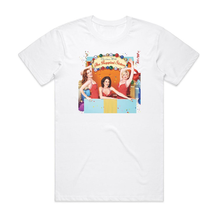 The Puppini Sisters Christmas With The Puppini Sisters Album Cover T-Shirt White