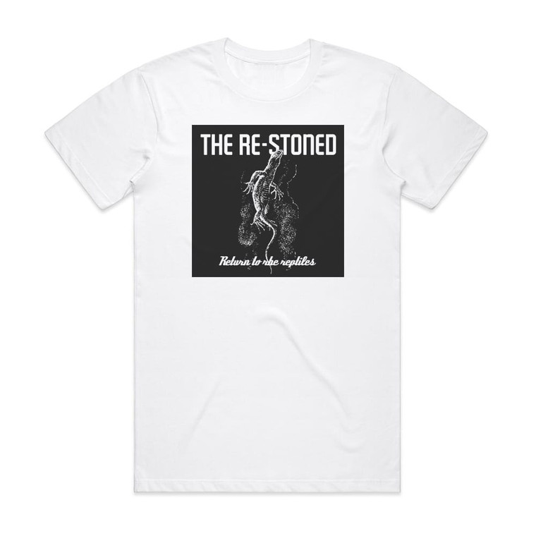 The Re-Stoned Return To The Reptiles Album Cover T-Shirt White