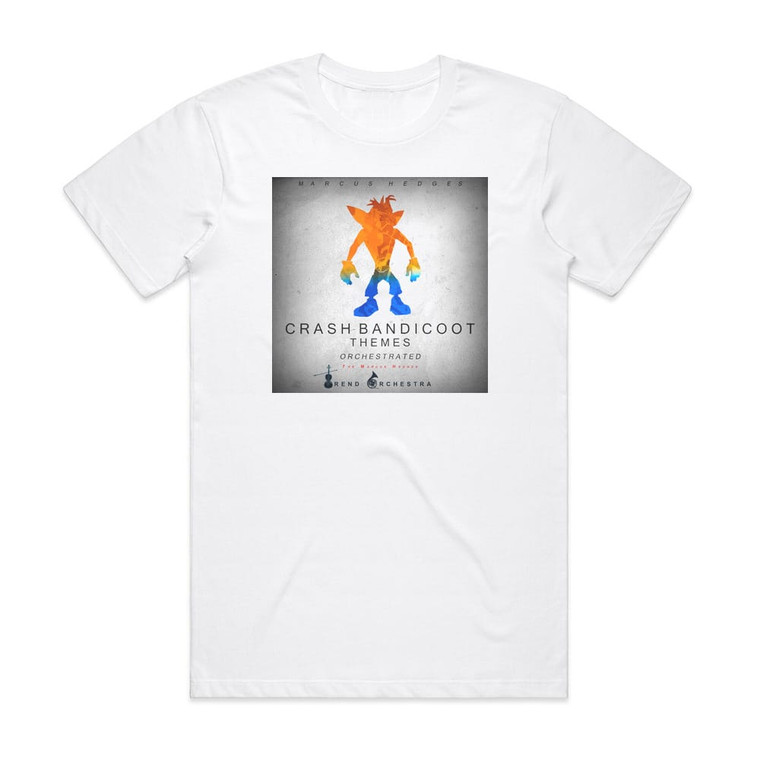 The Marcus Hedges Trend Orchestra Crash Bandicoot Themes Orchestrated Album Cover T-Shirt White