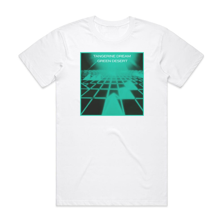 Tangerine Dream Green Desert Album Cover T-Shirt White Tangerine Dream Green Desert Album Cover T-Shirt White