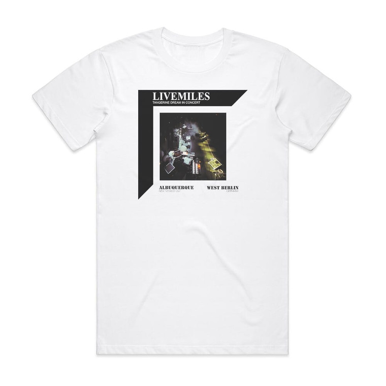 Tangerine Dream Livemiles Album Cover T-Shirt White