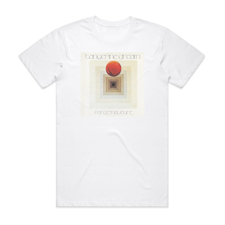 Tangerine Dream Force Majeure Album Cover T-Shirt White Tangerine Dream Force Majeure Album Cover T-Shirt White
