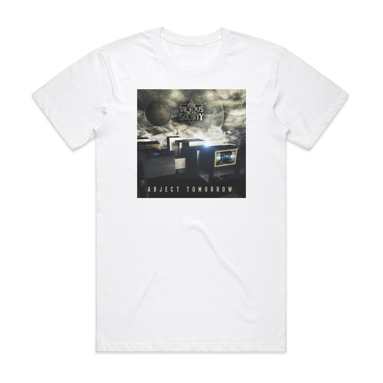 The Vicious Head Society Abject Tomorrow Album Cover T-Shirt White