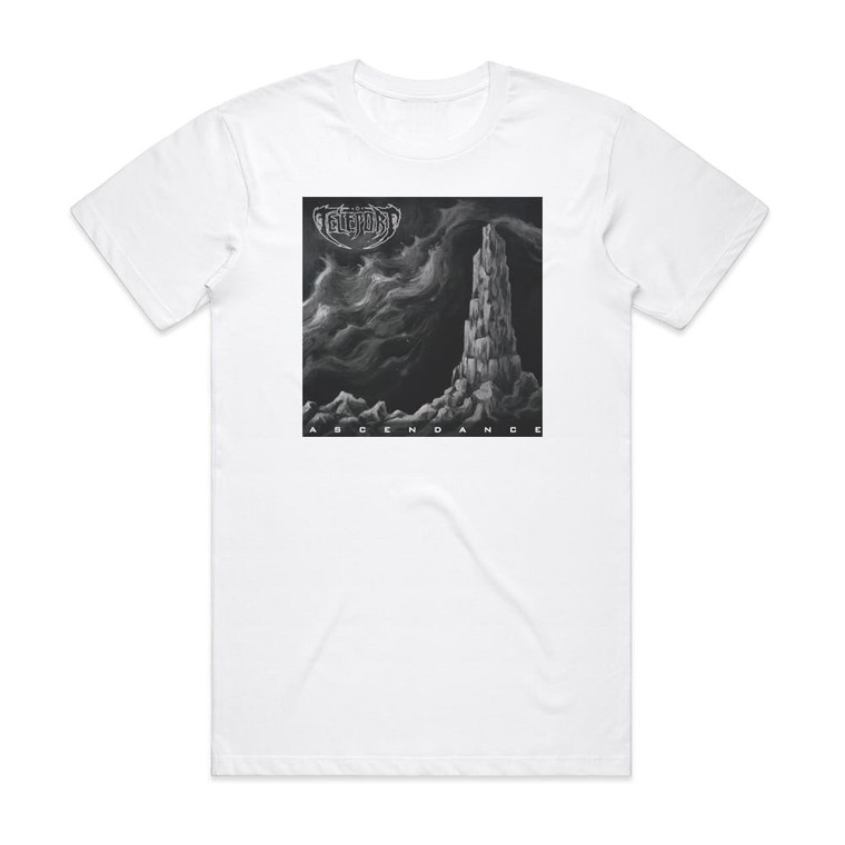 Teleport Ascendance Album Cover T-Shirt White Teleport Ascendance Album Cover T-Shirt White