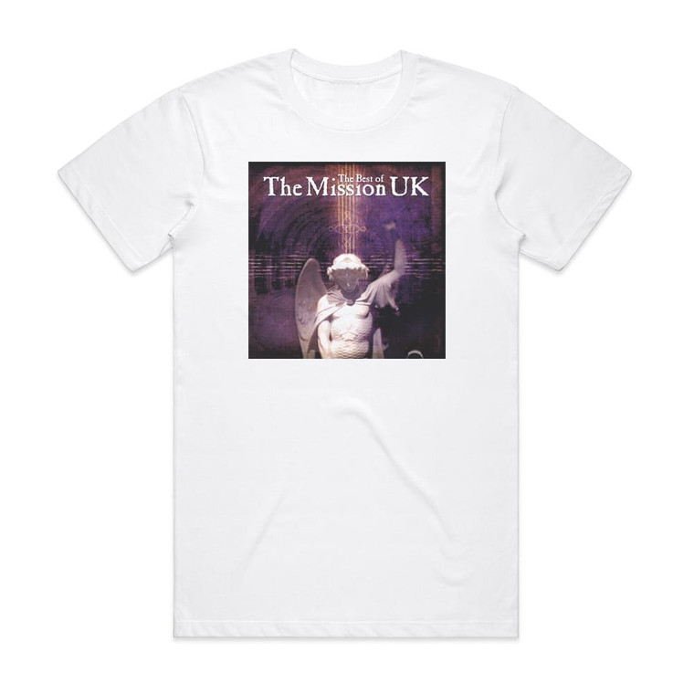 The Mission The Best Of The Mission Album Cover T-Shirt White The Mission The Best Of The Mission Album Cover T-Shirt White