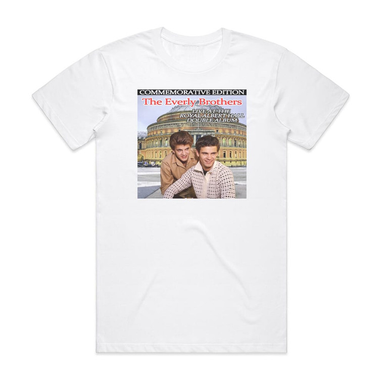 The Everly Brothers Walk Right Back Recorded Live At The Royal Albert Hall Album Cover T-Shirt White